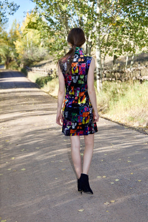 Colorful Geometric Shift Dress